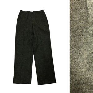 Alfred Dunner Pull On Dress Pants Pockets Flat Front No Iron